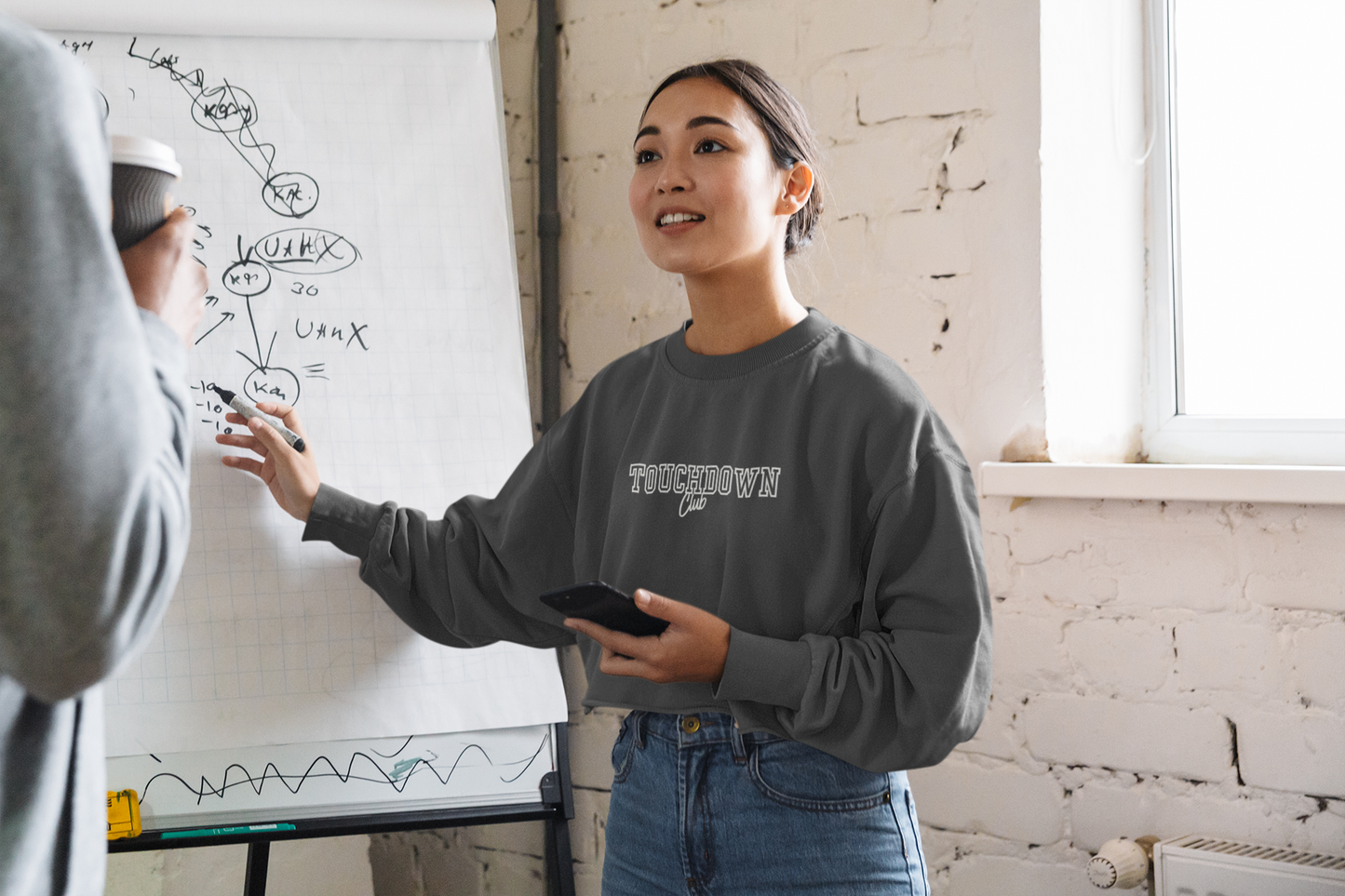 Women's Touchdown Club Cropped Pullover Sweatshirt