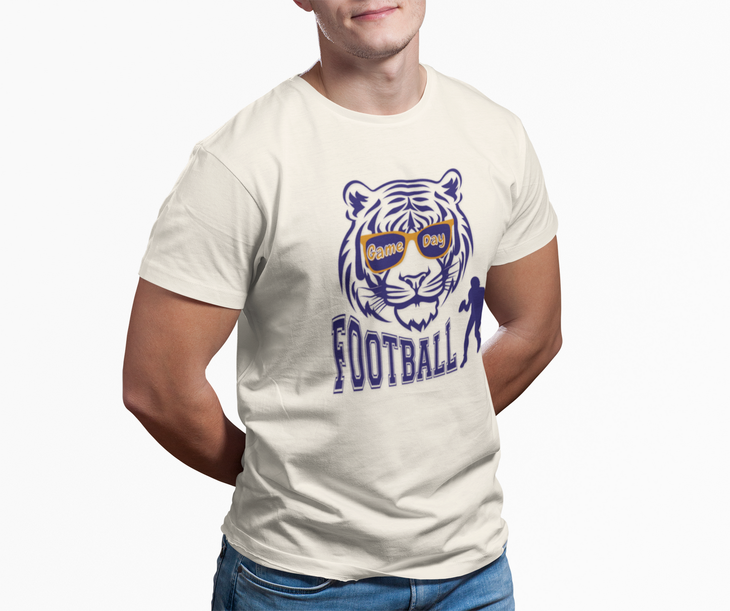 Game Day Tiger Football T-Shirt