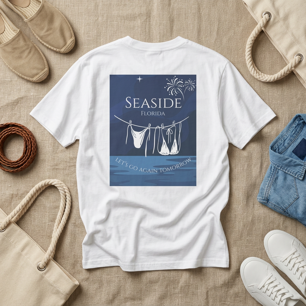 Let's Go to the Beach Seaside Florida Graphic T-Shirt