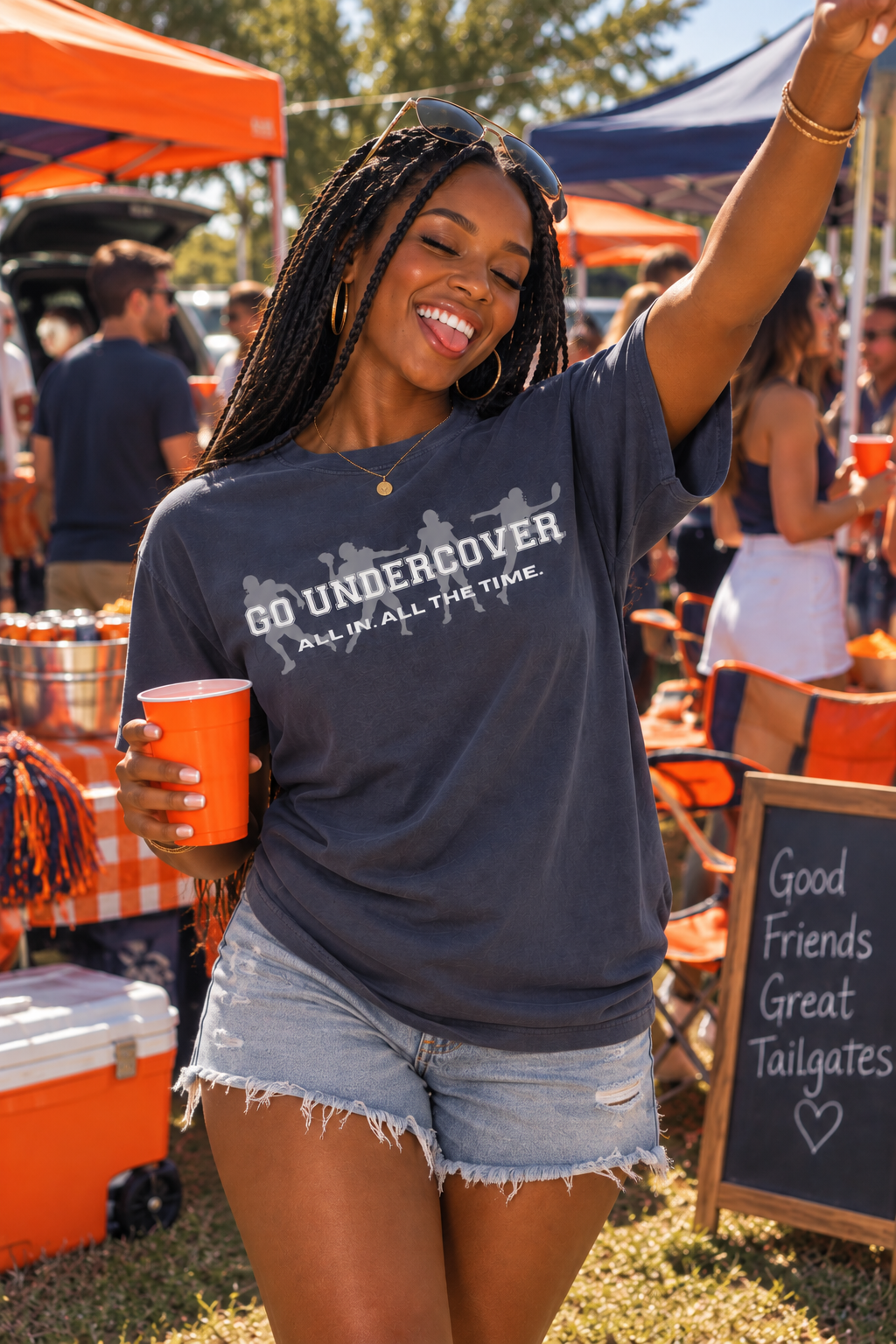 Go Undercover "All In All The Time" Comfort Colors Crew Tshirt