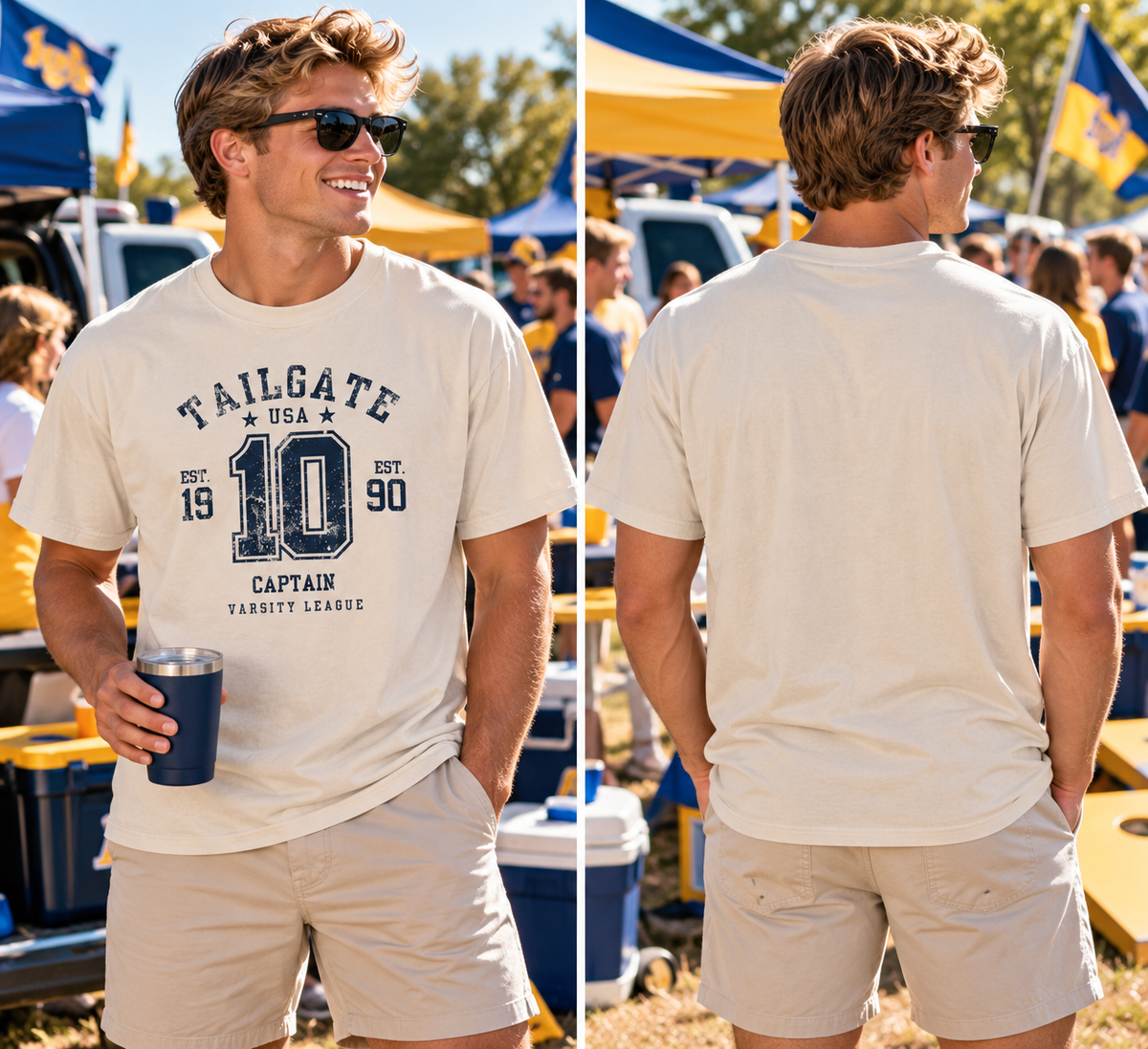 Tailgate Captain 10 Vintage Tee