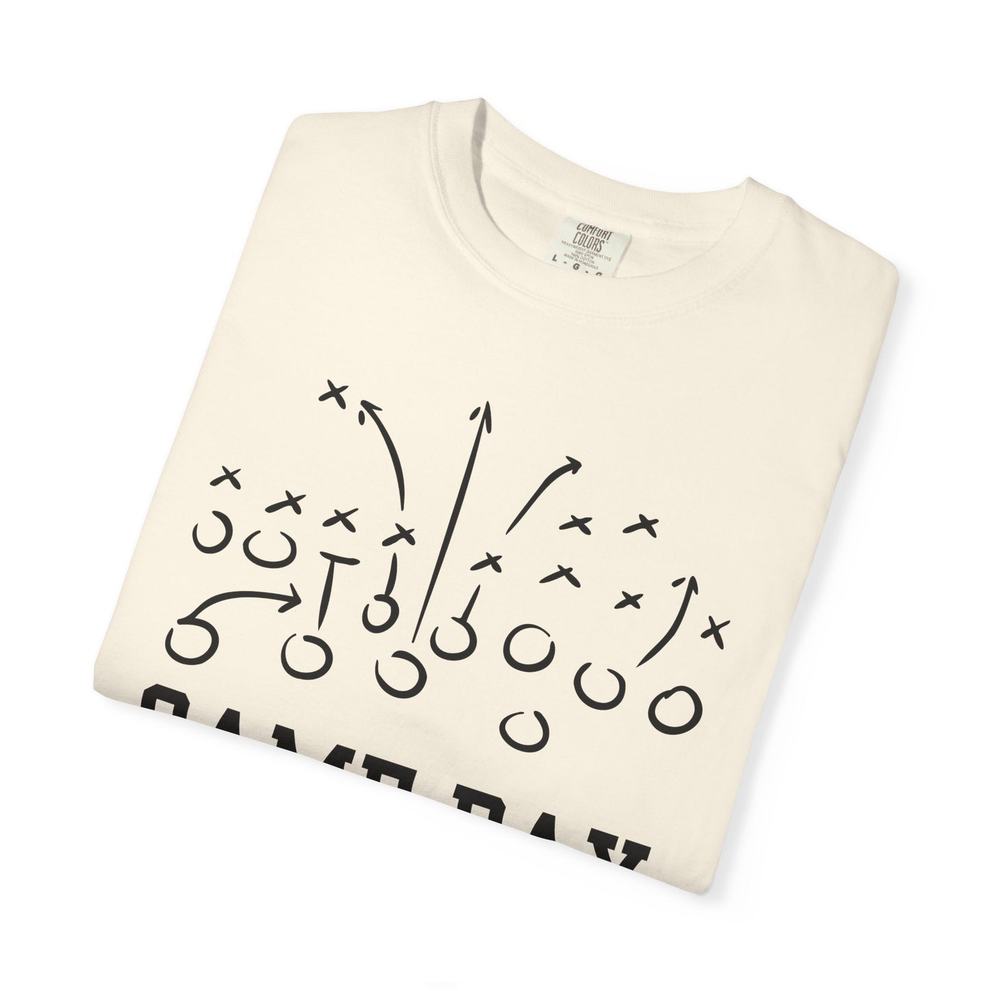 Game Day Football T-Shirt — 'Game Day Plays' Comfort Colors Tee