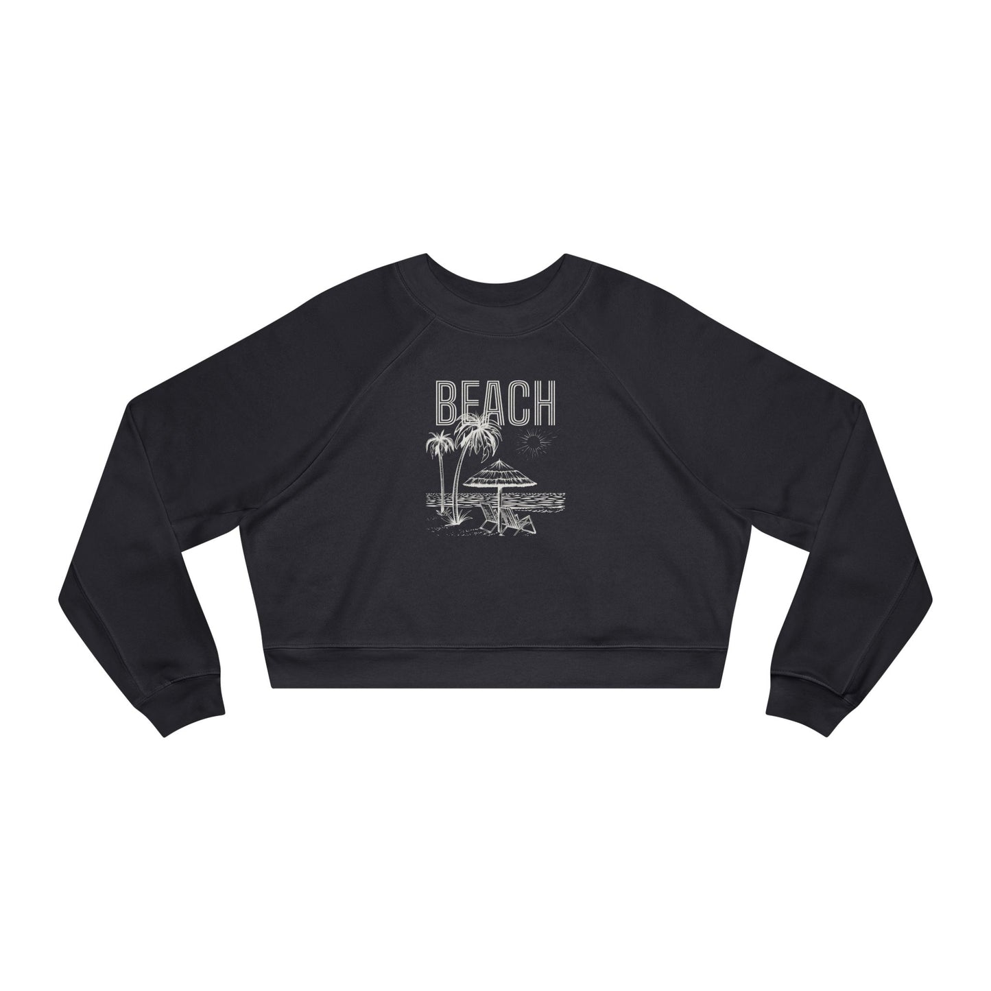 Women's Beach Vibes Cropped Pullover