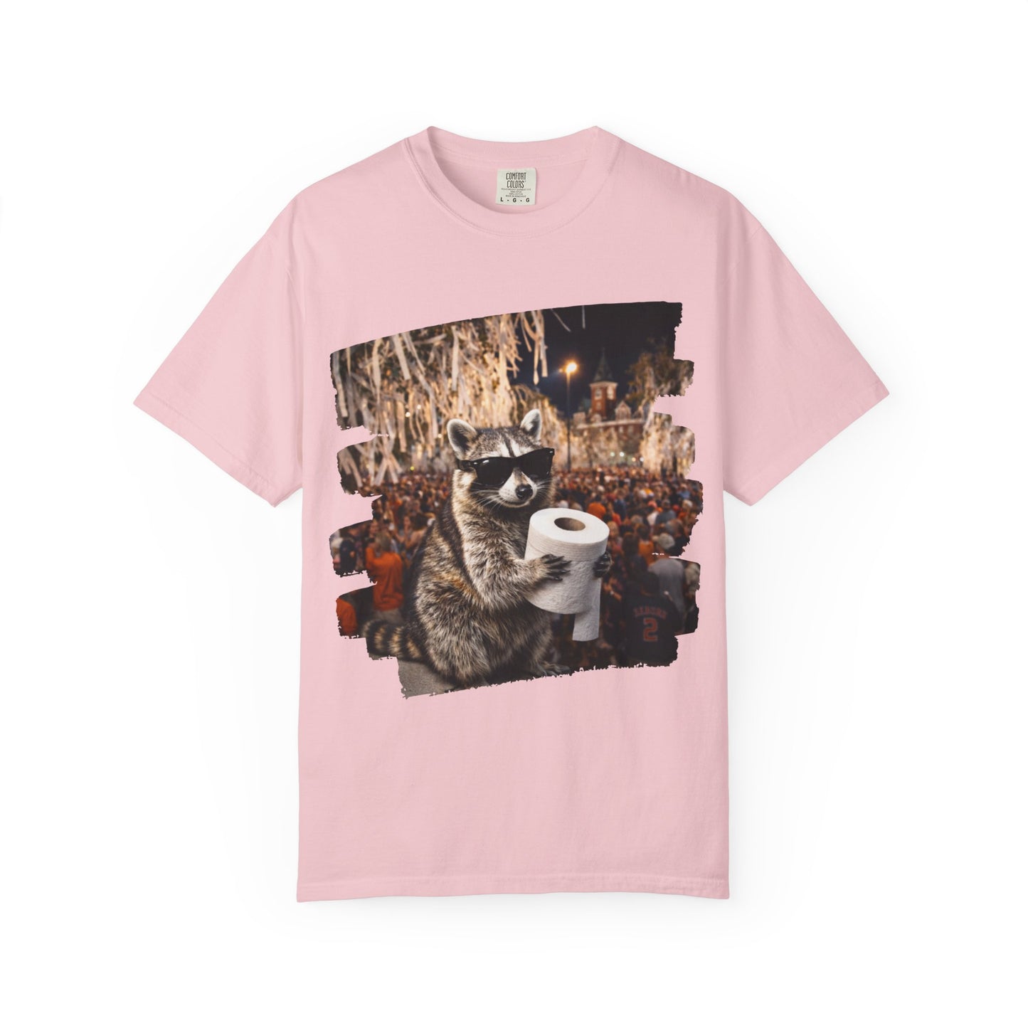 Raccoon Football T-Shirt — Comfort Colors Garment-Dyed Tee
