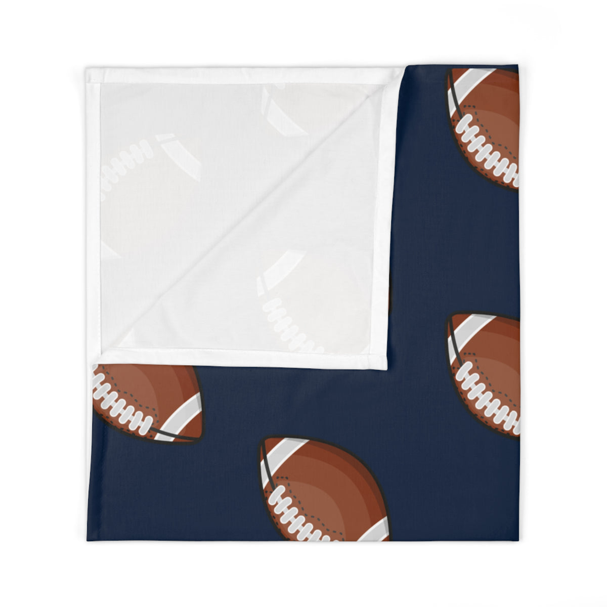 Baby Swaddle Blanket with Football Pattern