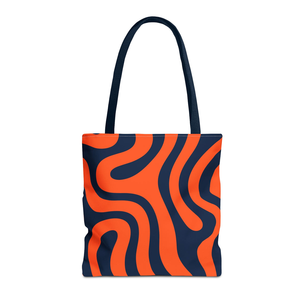 Tiger stripe Orange and Navy Tote Bag