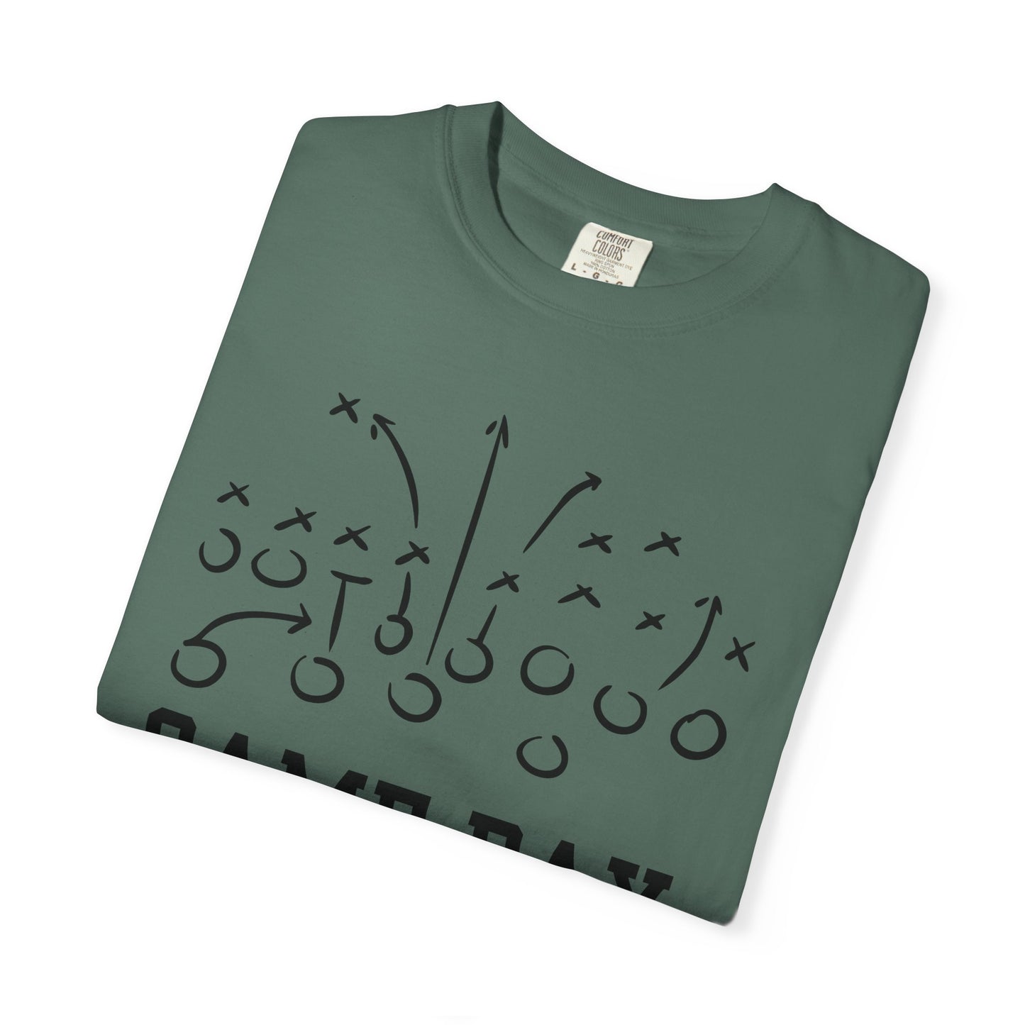 Game Day Football T-Shirt — 'Game Day Plays' Comfort Colors Tee