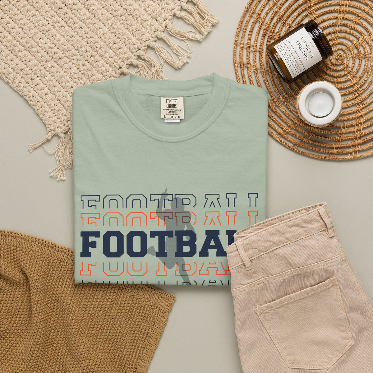 Game Day Football T-Shirt -'FOOTBALL' Front & 'GAME DAY' Back