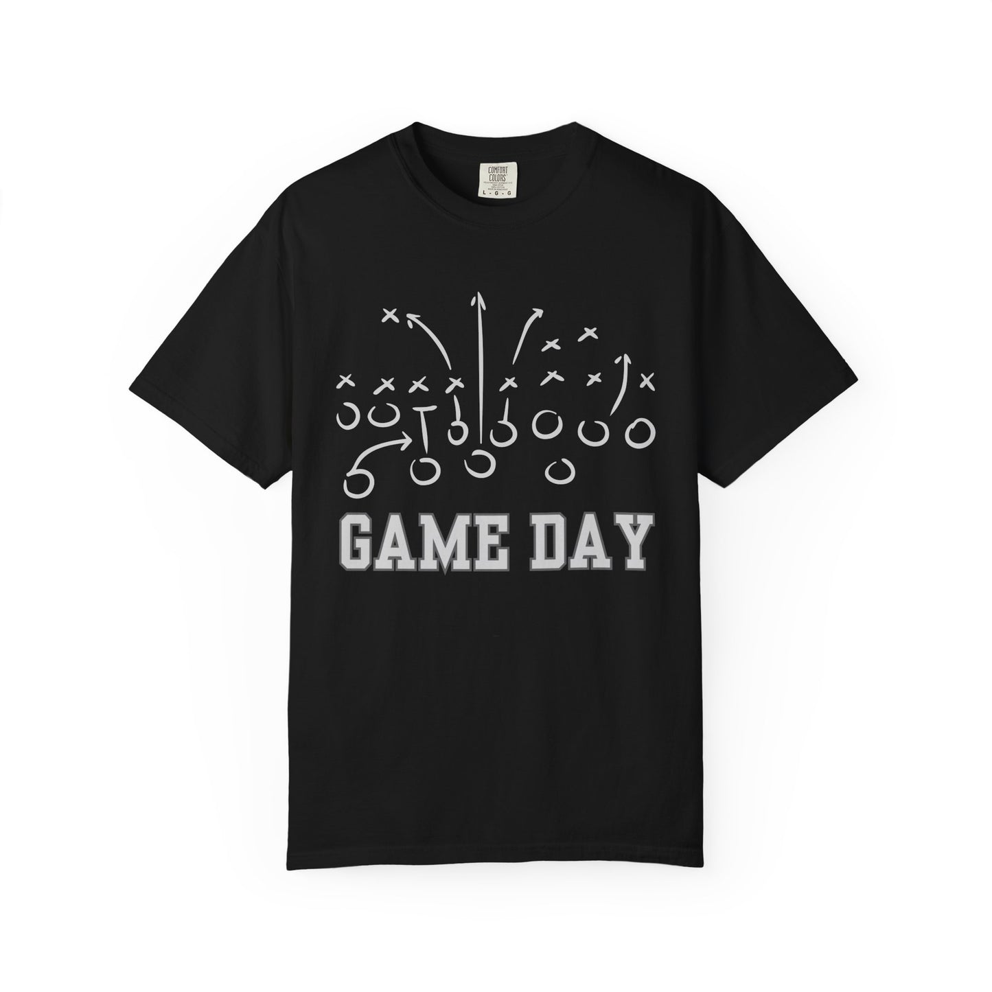 Game Day Football T-Shirt — 'Game Day Plays' Comfort Colors Tee