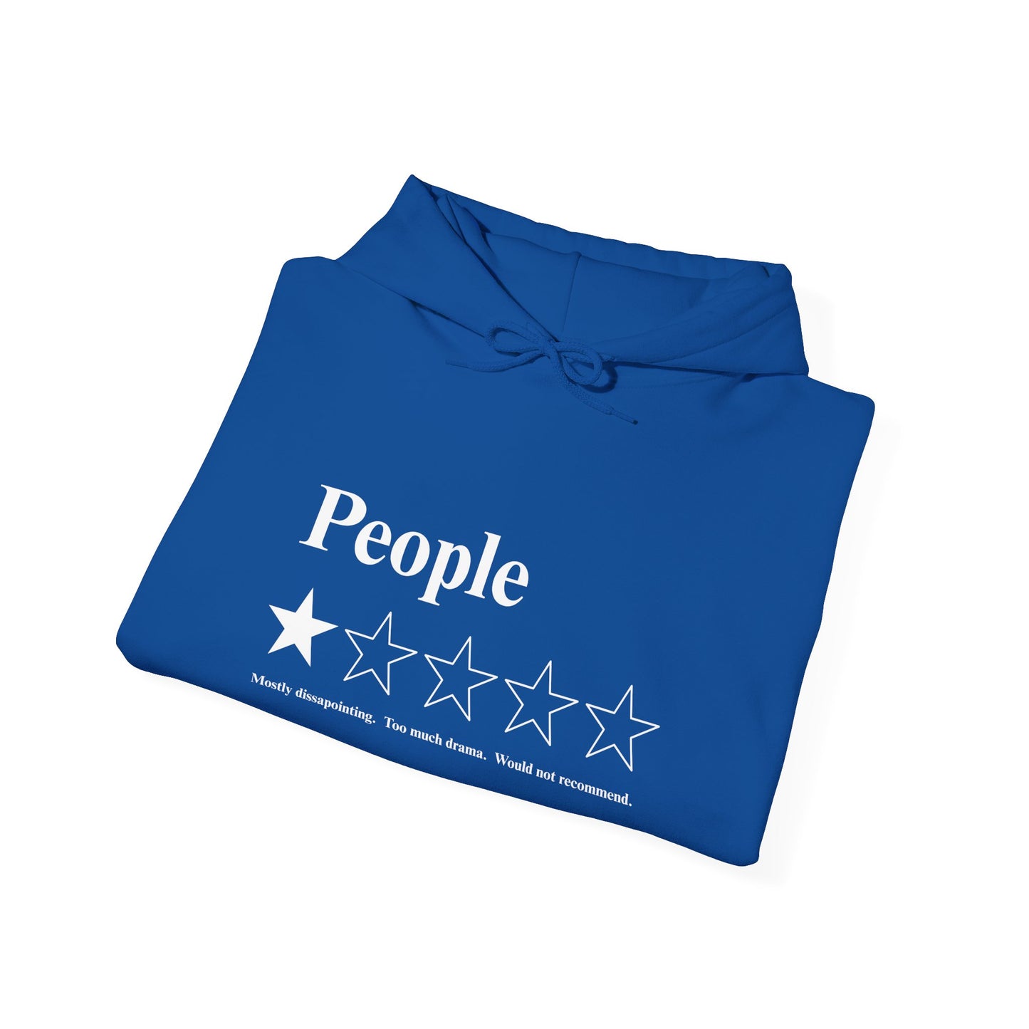 People 1-Star Hoodie — Funny Sarcastic Rating Pullover