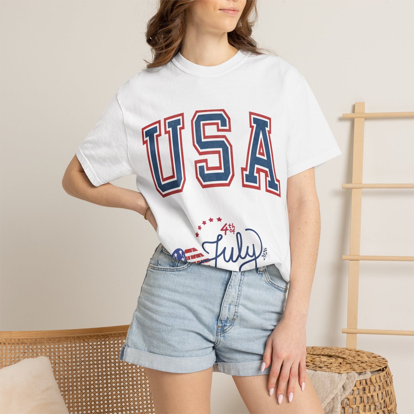 Fourth of July Faded T-Shirt — Vintage Independence Day Tee