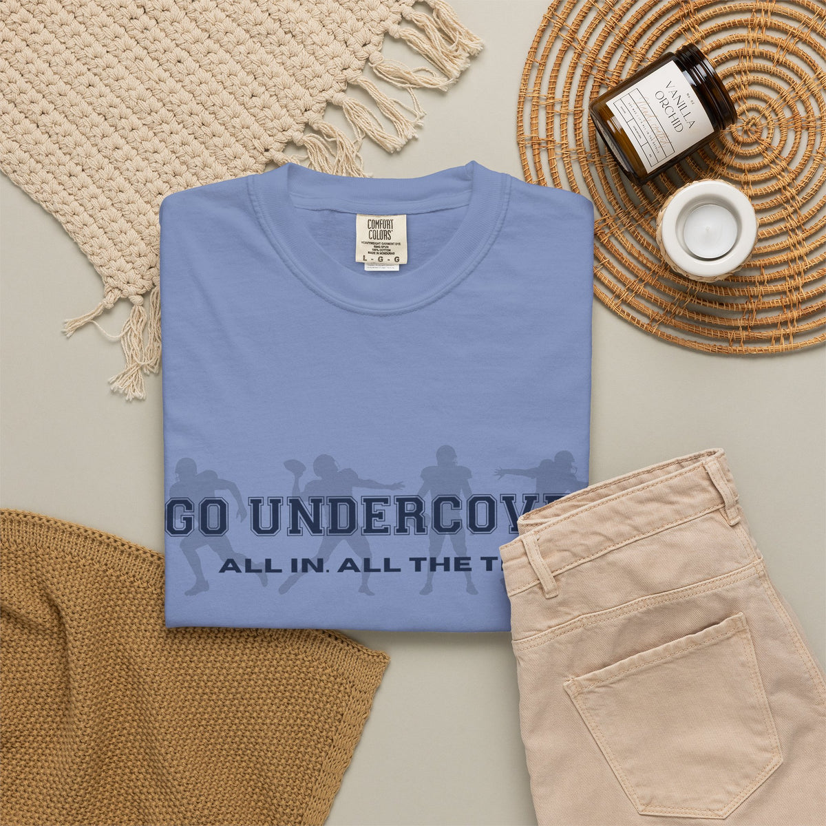 Go Undercover "All In All The Time" Comfort Colors Crew Tshirt