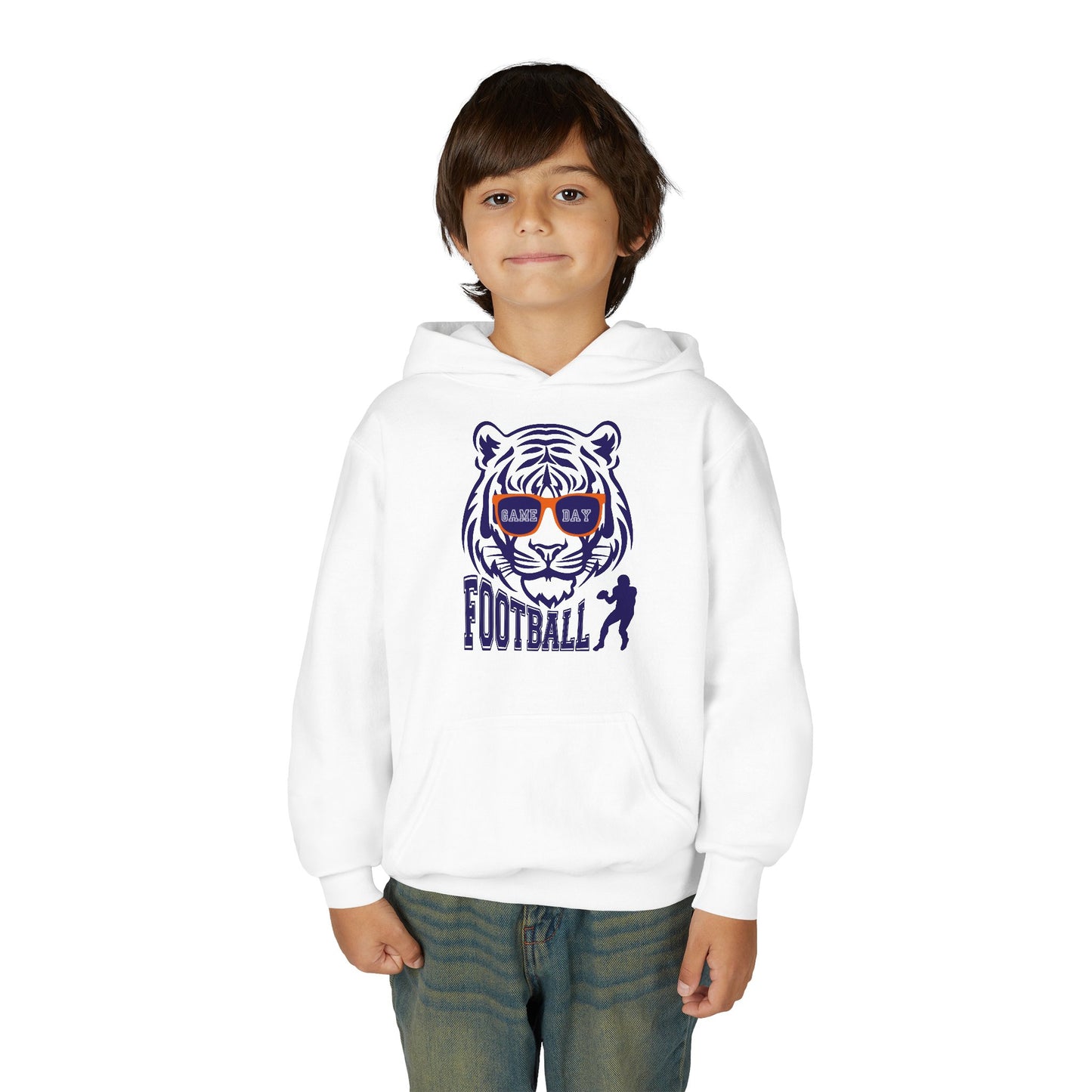 Youth Football Tiger Hoodie