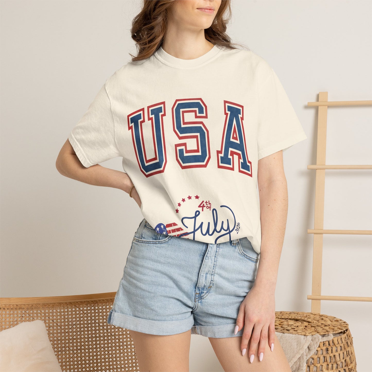 Fourth of July Faded T-Shirt — Vintage Independence Day Tee