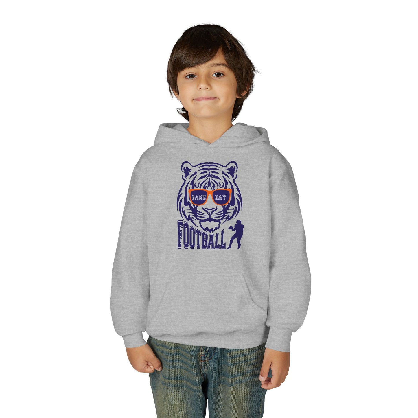 Youth Football Tiger Hoodie
