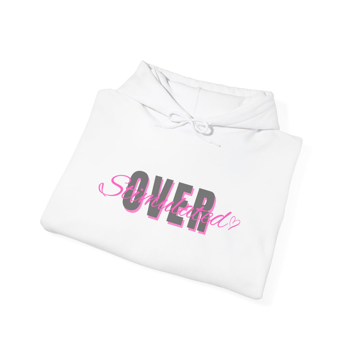 Overstimulated - Cozy Unisex Heavy Blend™ Hooded Sweatshirt, Everyday Comfort, Gift for Her, Trendy Fashion
