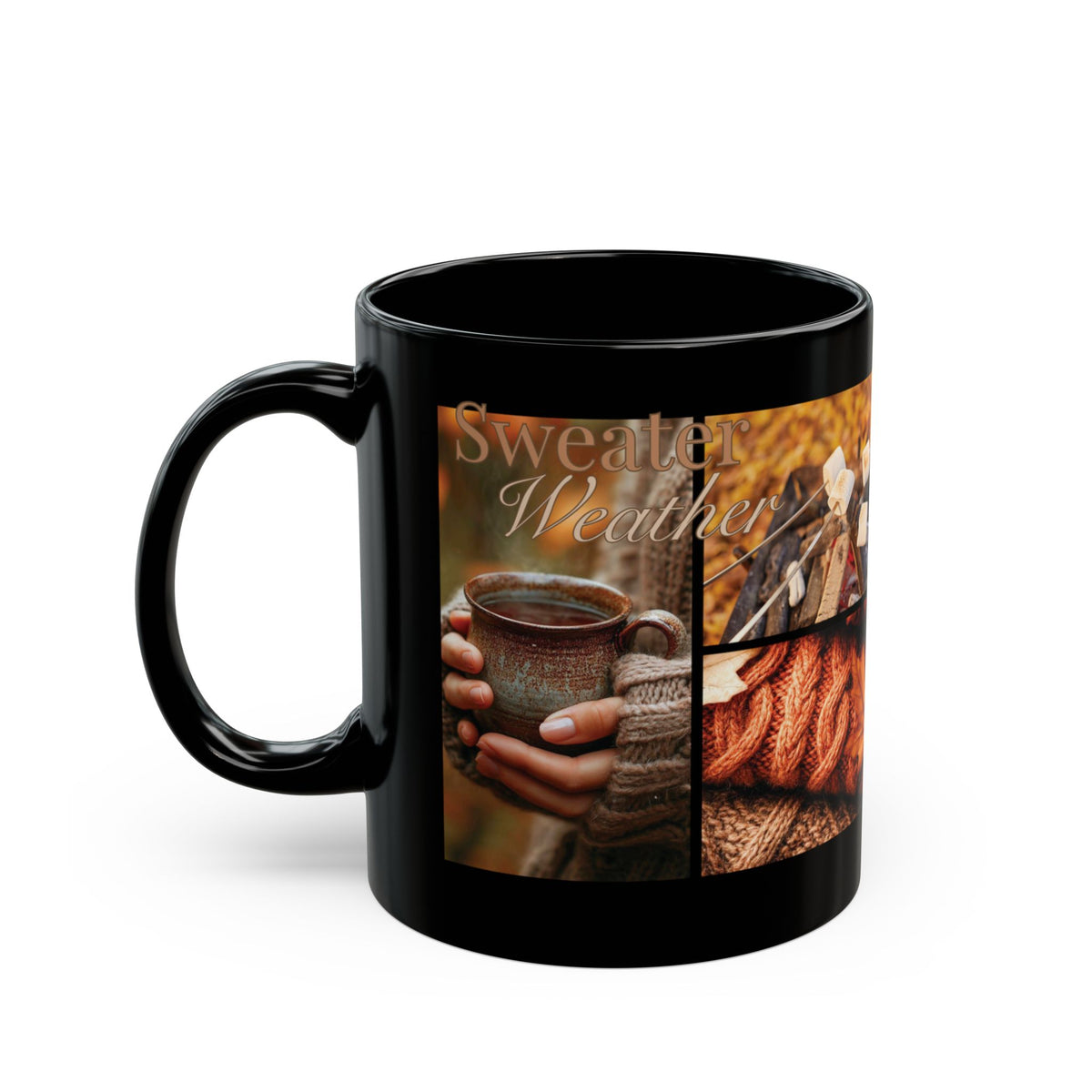 Sweater Weather Black Mug (11oz, 15oz)