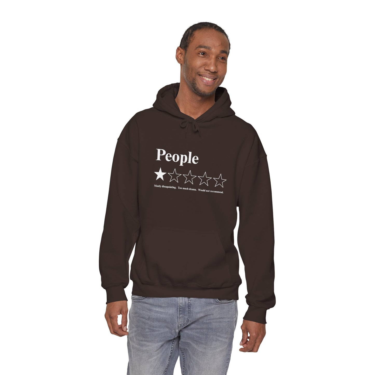 People 1-Star Hoodie — Funny Sarcastic Rating Pullover