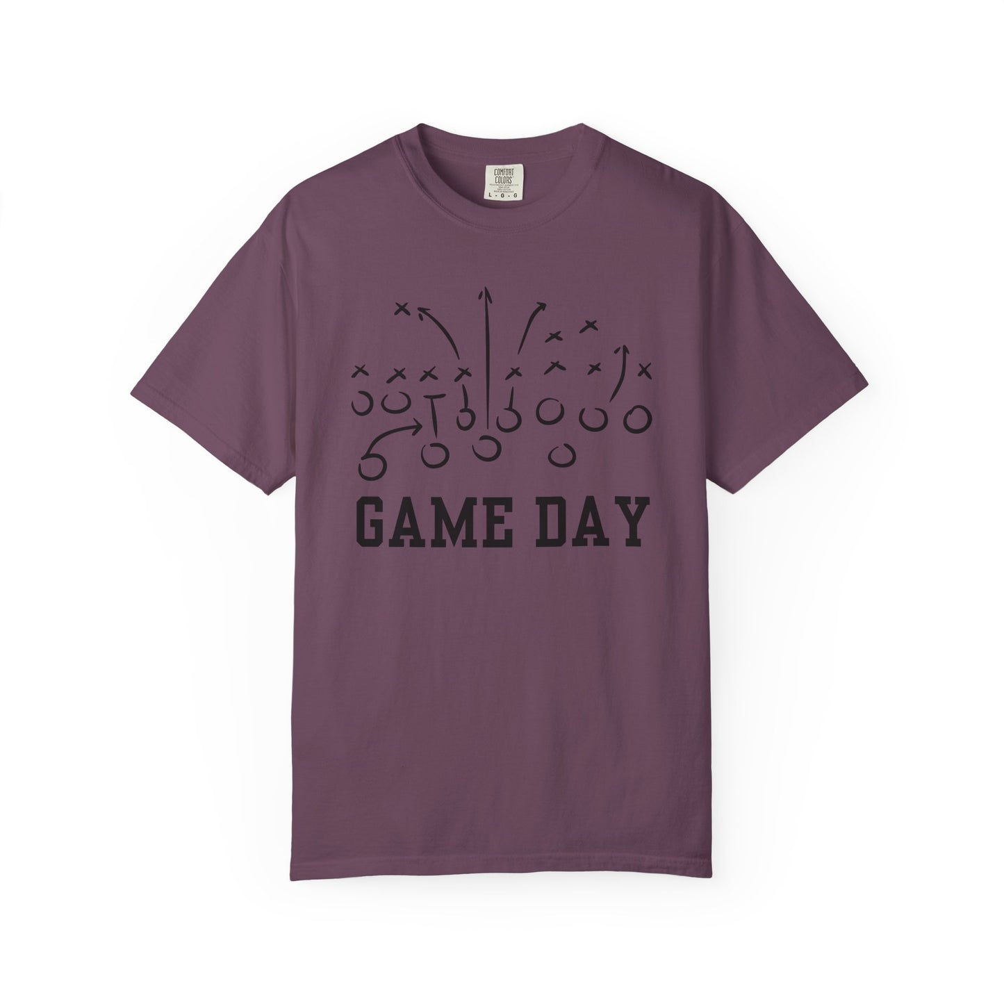 Game Day Football T-Shirt — 'Game Day Plays' Comfort Colors Tee