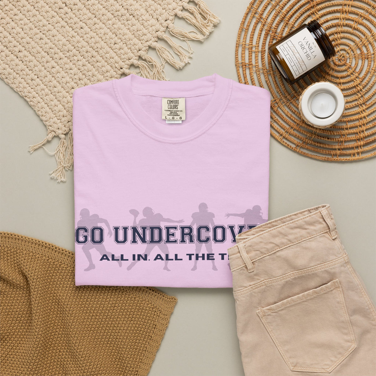 Go Undercover "All In All The Time" Comfort Colors Crew Tshirt