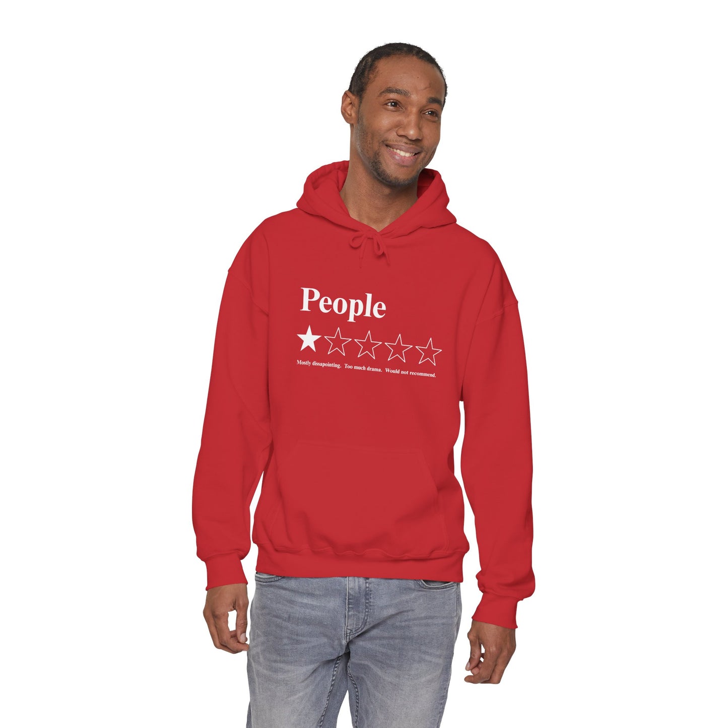 People 1-Star Hoodie — Funny Sarcastic Rating Pullover