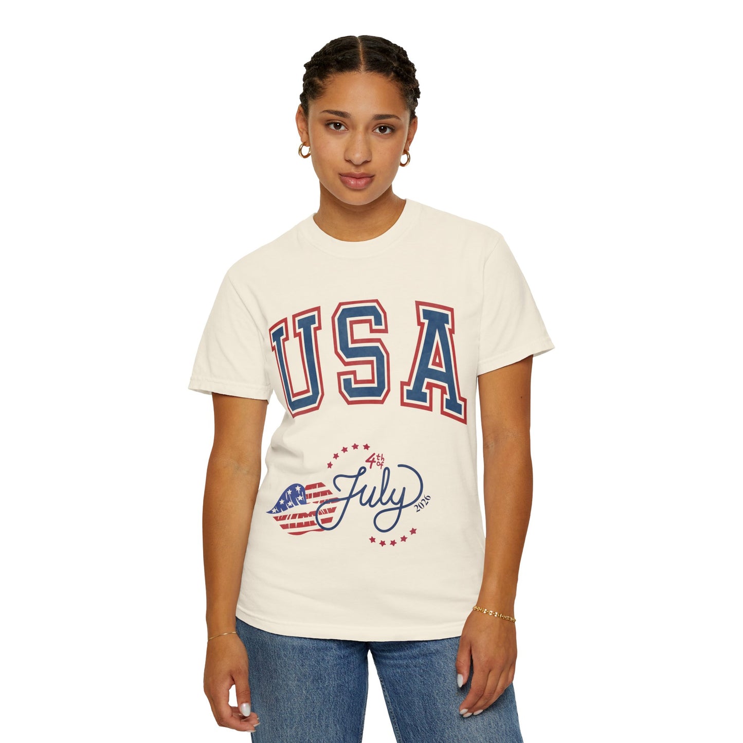 Fourth of July Faded T-Shirt — Vintage Independence Day Tee