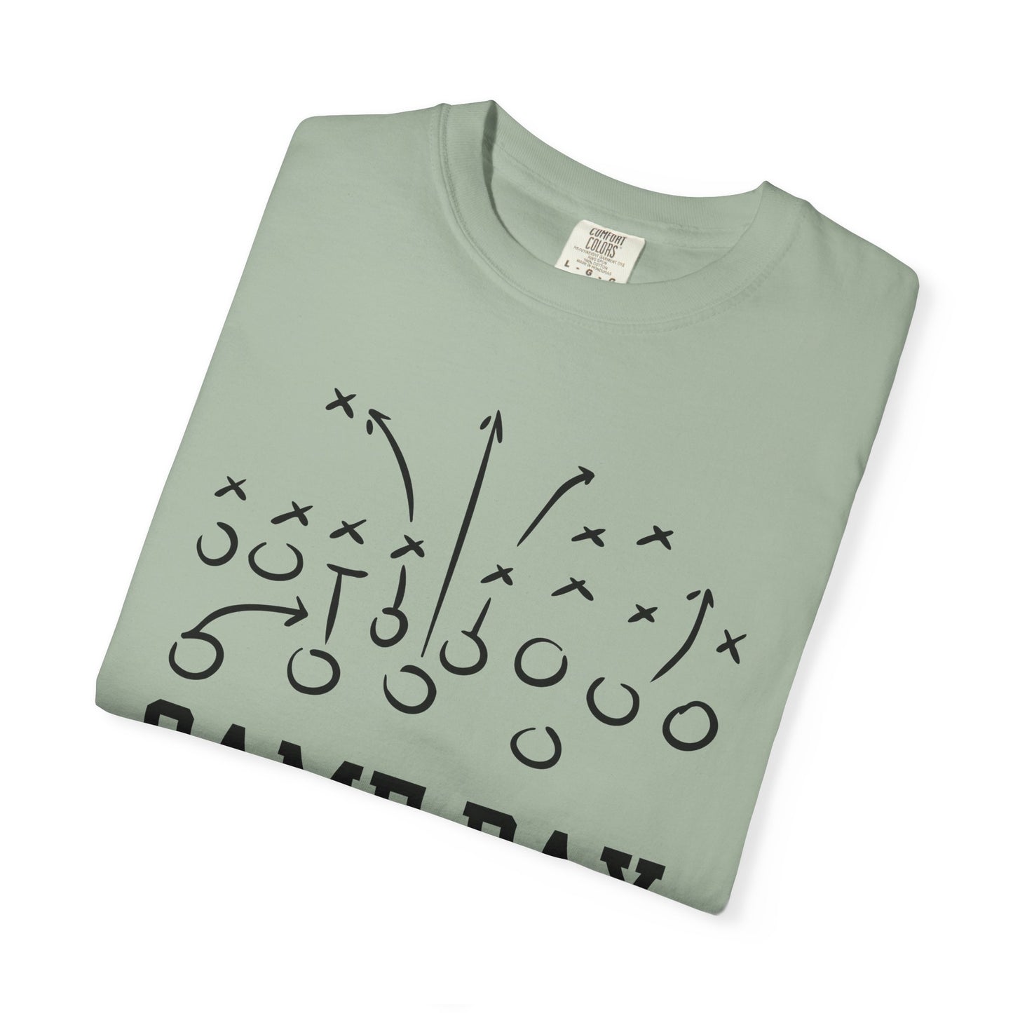 Game Day Football T-Shirt — 'Game Day Plays' Comfort Colors Tee