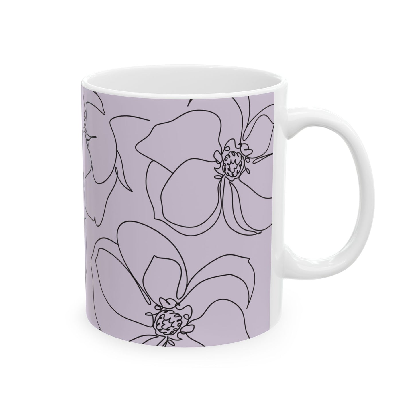 Floral "F" Off Ceramic Mug | Coffee and Tea Lover Gift | Tea Cup | Housewarming, Funny Mug, Busy Mom, Peri-menopause
