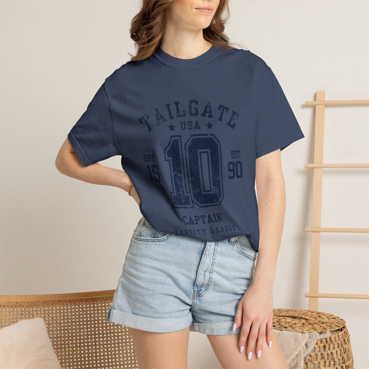 Tailgate Captain Vintage Varsity T-Shirt