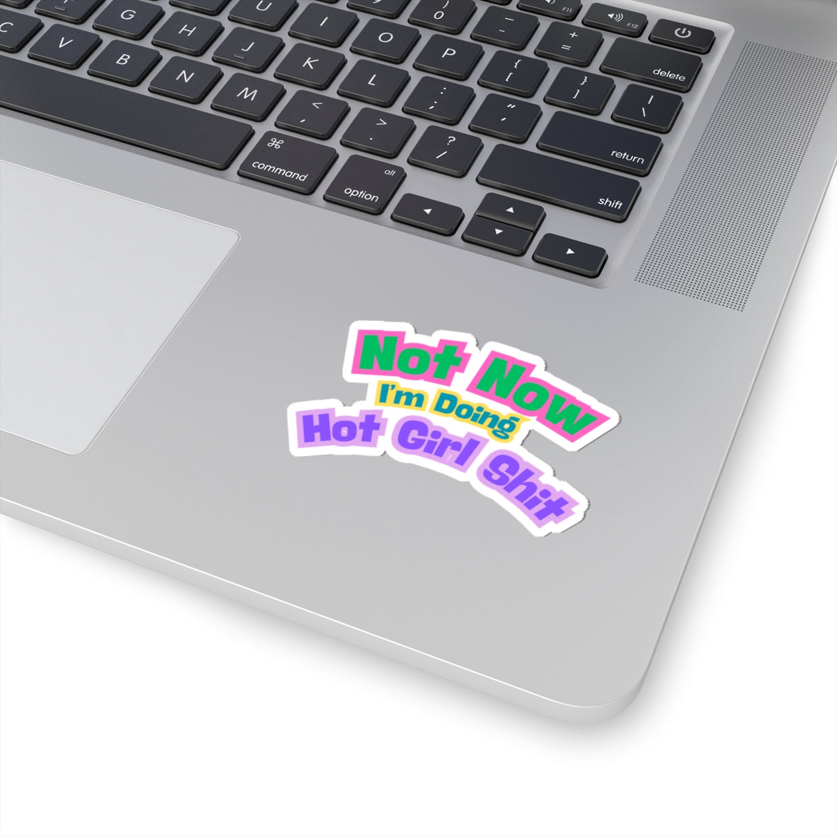 Sticker -"Not Now I'm Doing Hot Girl Shit" / Bold Colorful Kiss-Cut Sticker