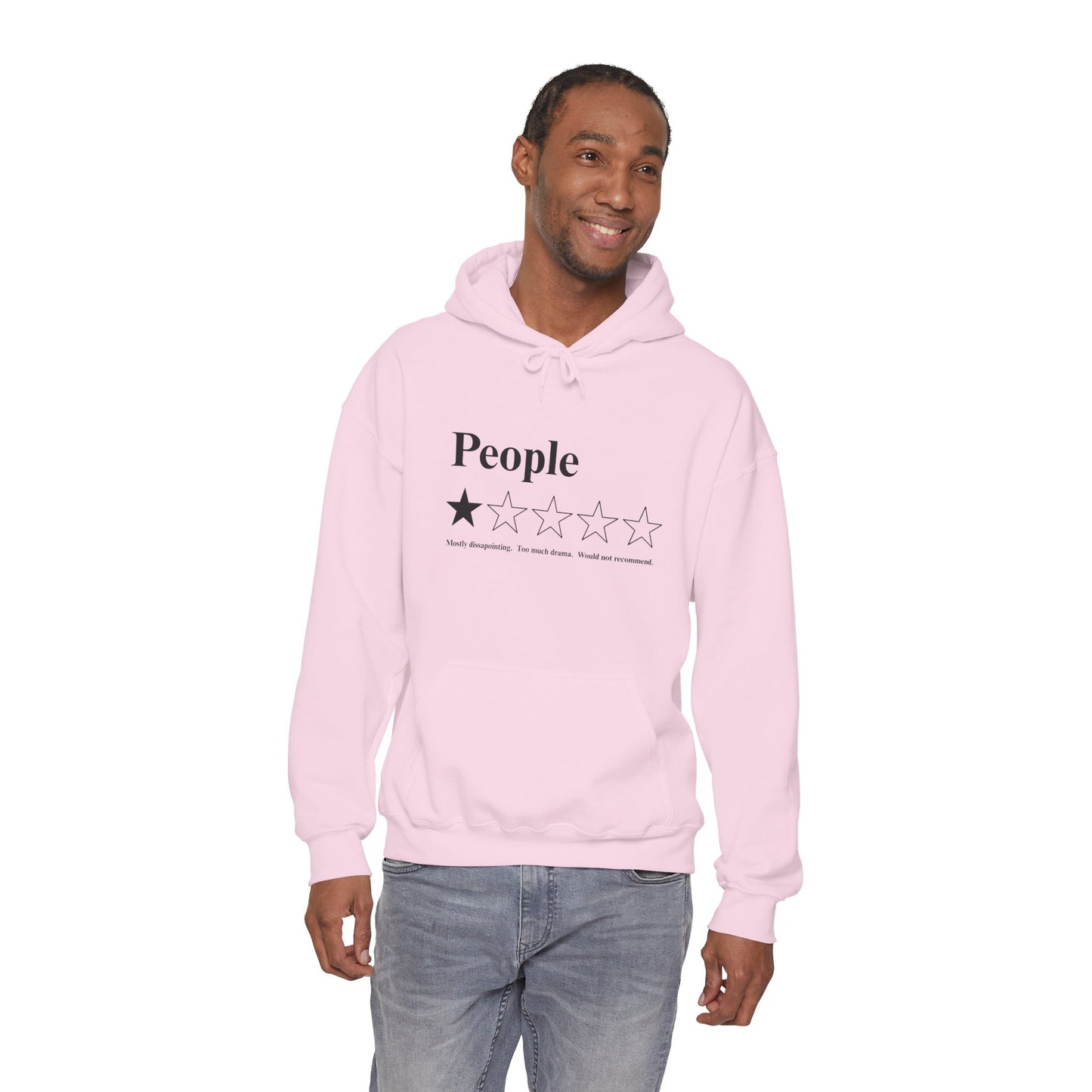 People 1-Star Hoodie — Funny Sarcastic Rating Pullover