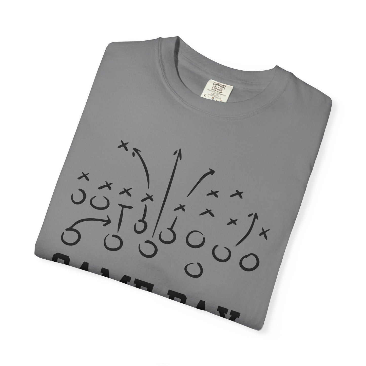 Game Day Football T-Shirt — 'Game Day Plays' Comfort Colors Tee