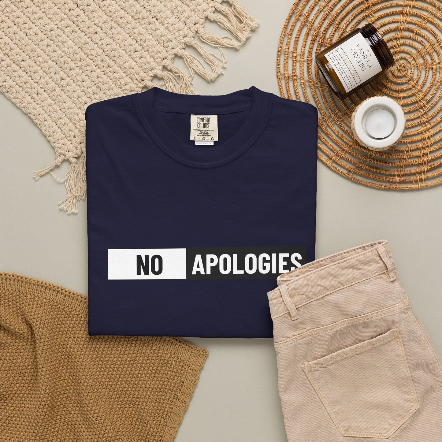 "No Apologies" Graphic Tee