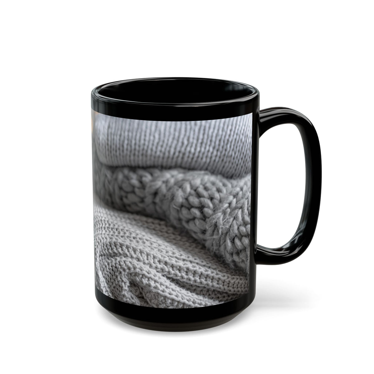 Cozy Sweater Weather Black Mug (11oz & 15oz)