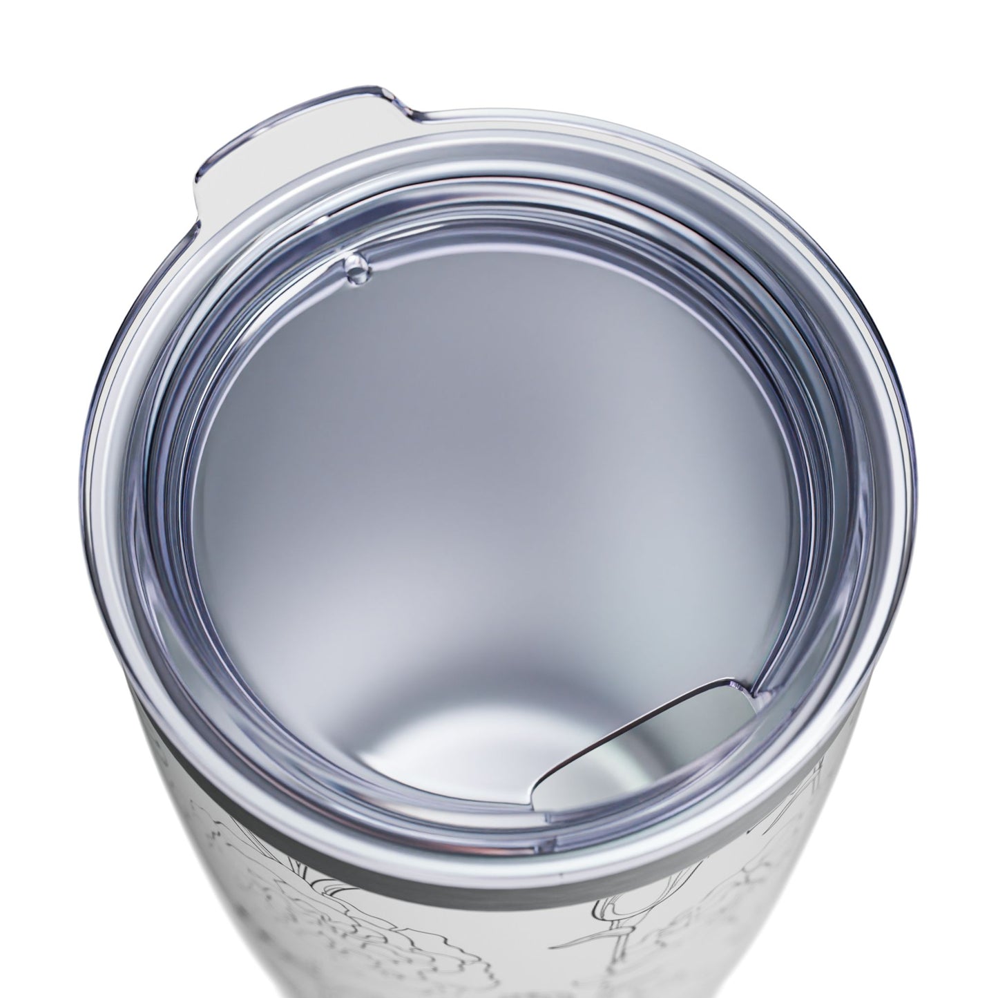 Serene Floral Ringneck Tumbler - 20oz, Travel Coffee Cup, Personalized Drinkware, Gift for Her, Mother's Day, Everyday Use