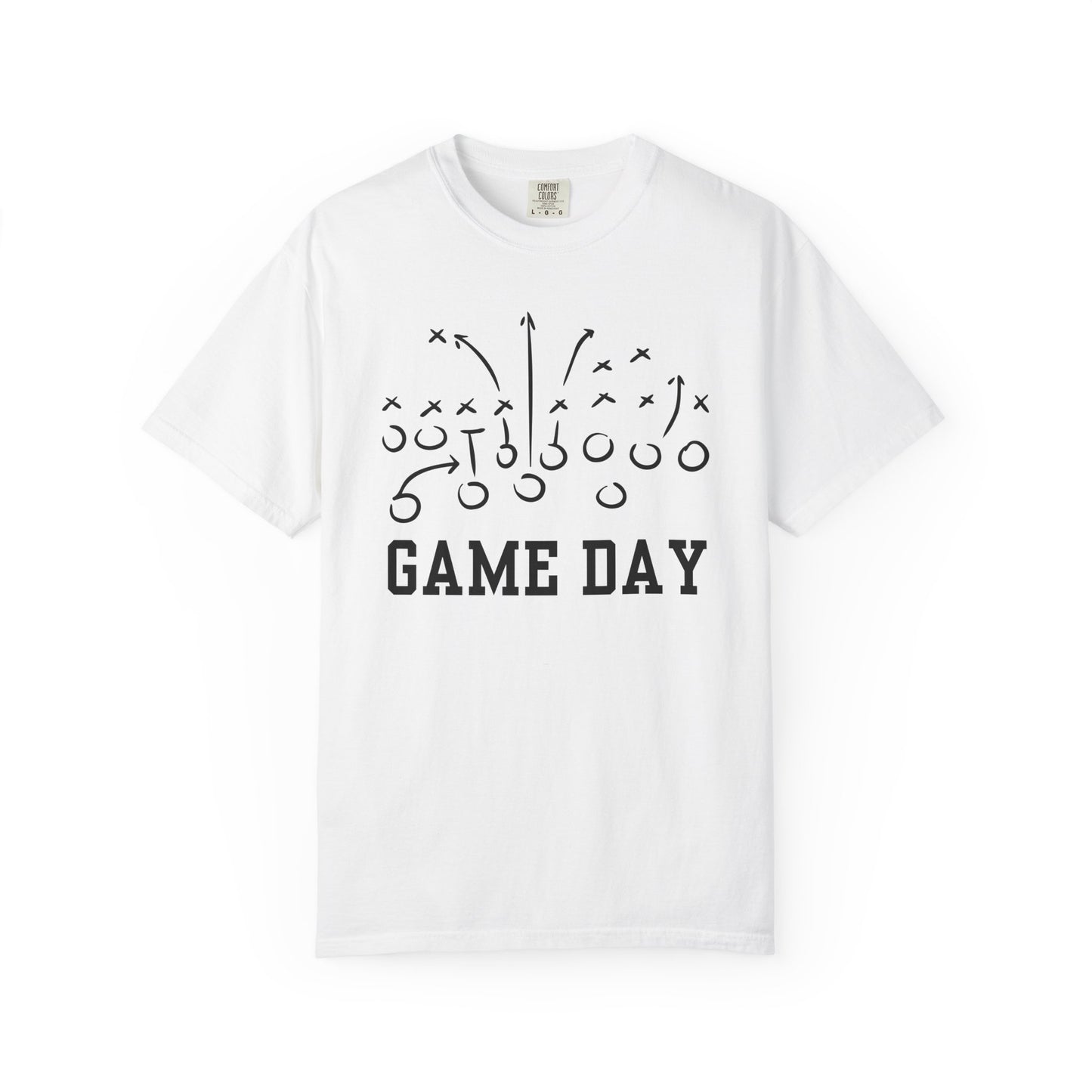 Game Day Football T-Shirt — 'Game Day Plays' Comfort Colors Tee