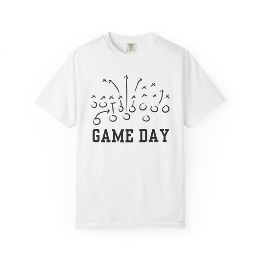 Game Day Football T-Shirt — 'Game Day Plays' Comfort Colors Tee
