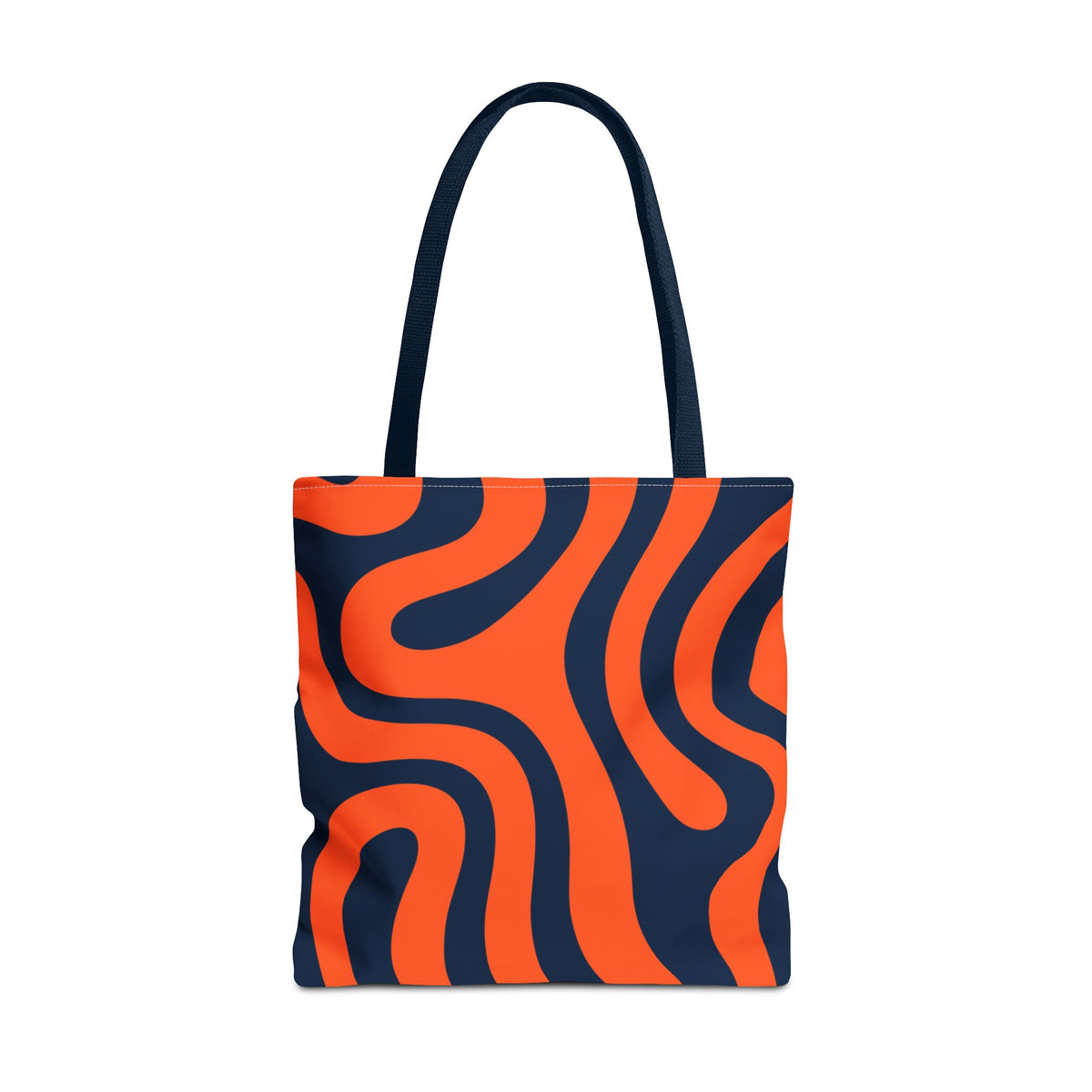 Tiger stripe Orange and Navy Tote Bag