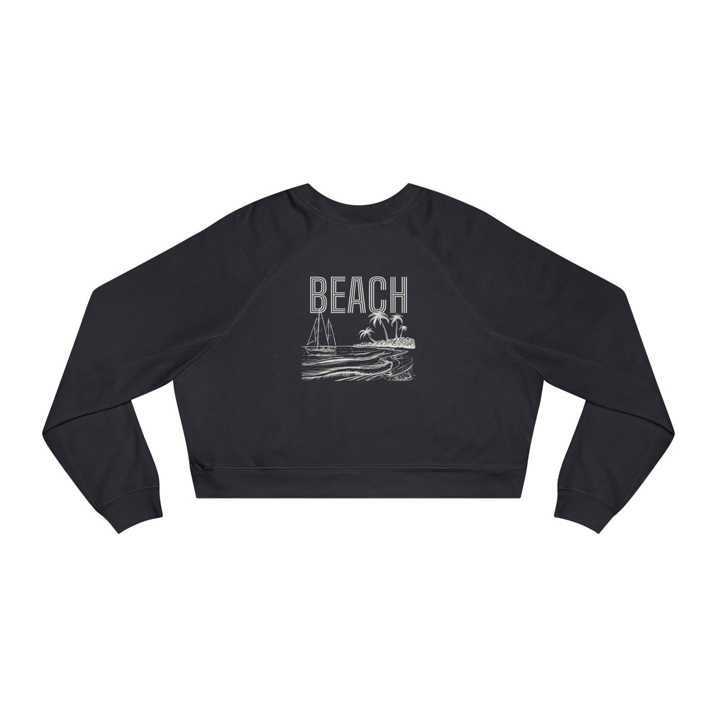 Women's Beach Vibes Cropped Pullover