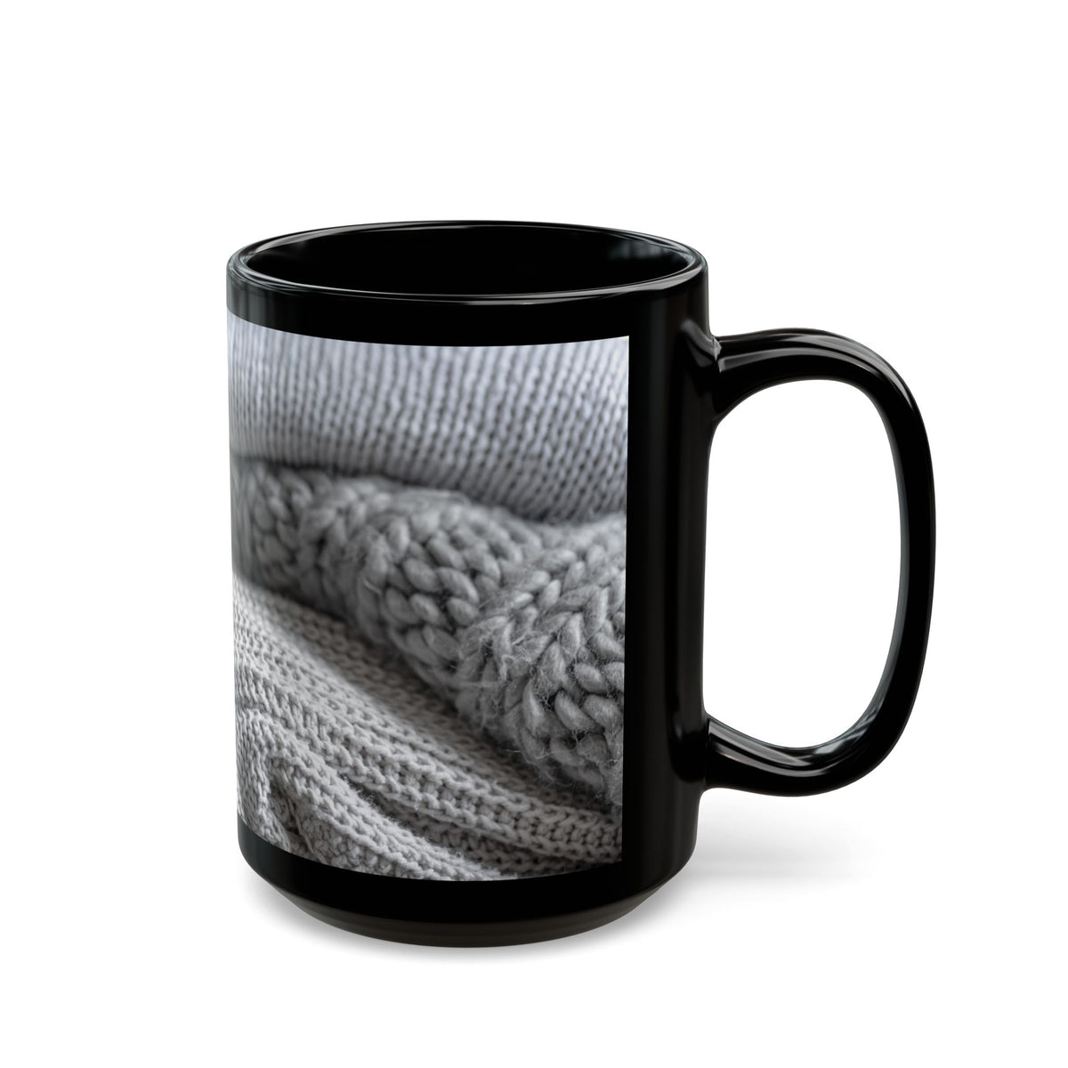 Cozy Sweater Weather Black Mug (11oz & 15oz)