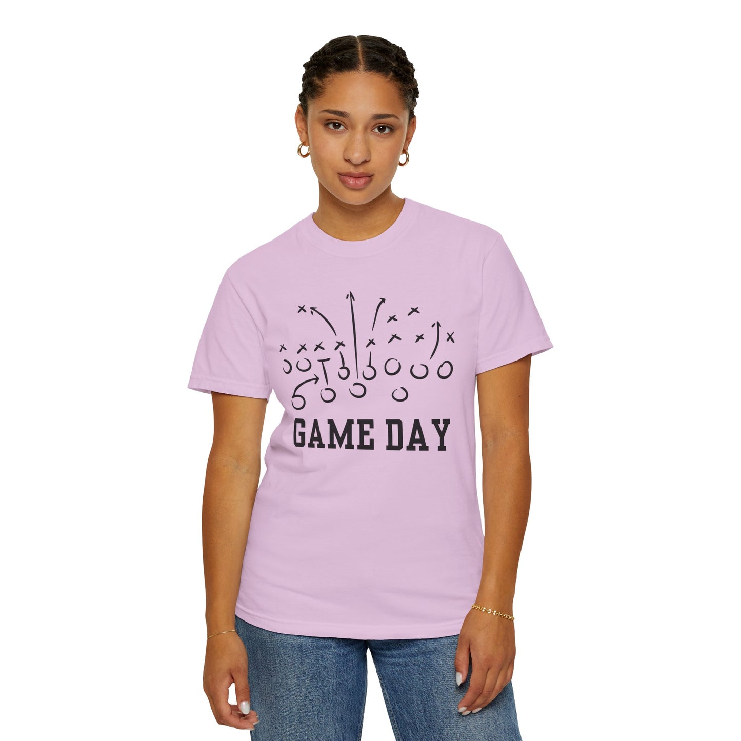 Game Day Football T-Shirt — 'Game Day Plays' Comfort Colors Tee