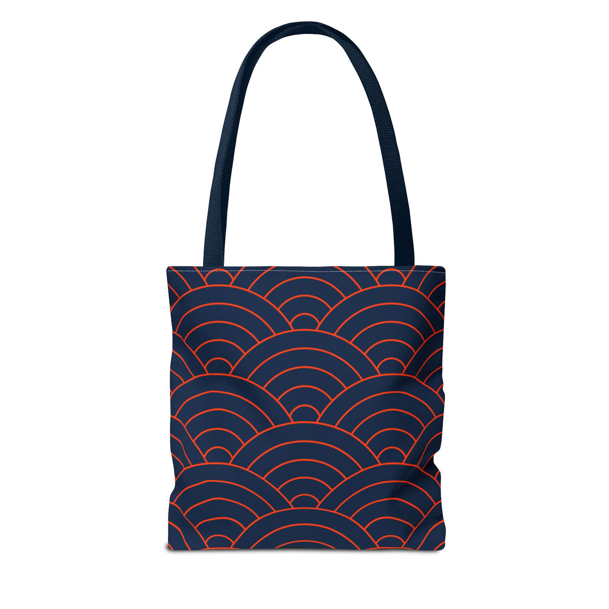 Japanese Seigaiha Wave Pattern Tote Bag