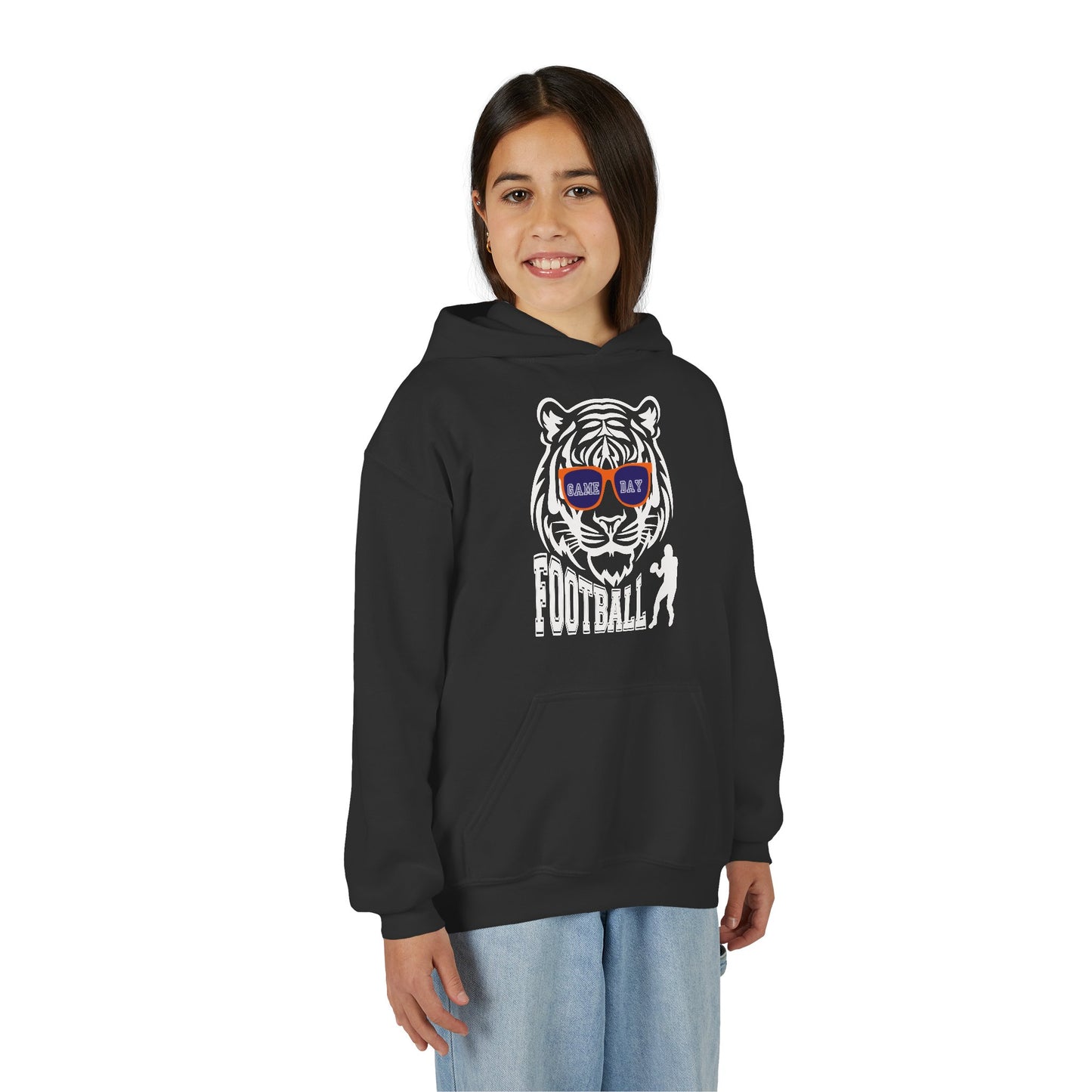Youth Football Tiger Hoodie