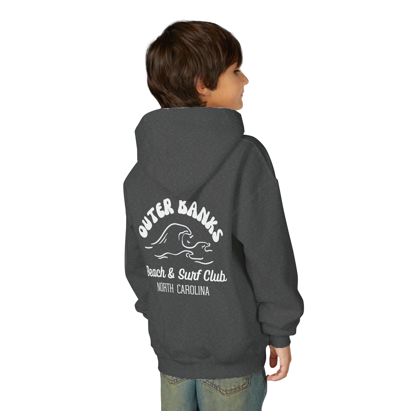 Outer Banks Youth Hoodie - Beach & Surf Club Sweatshirt for Kids, Perfect for Summer, Travel, Gifts, Surfing Lovers, Cozy Wear, coastal