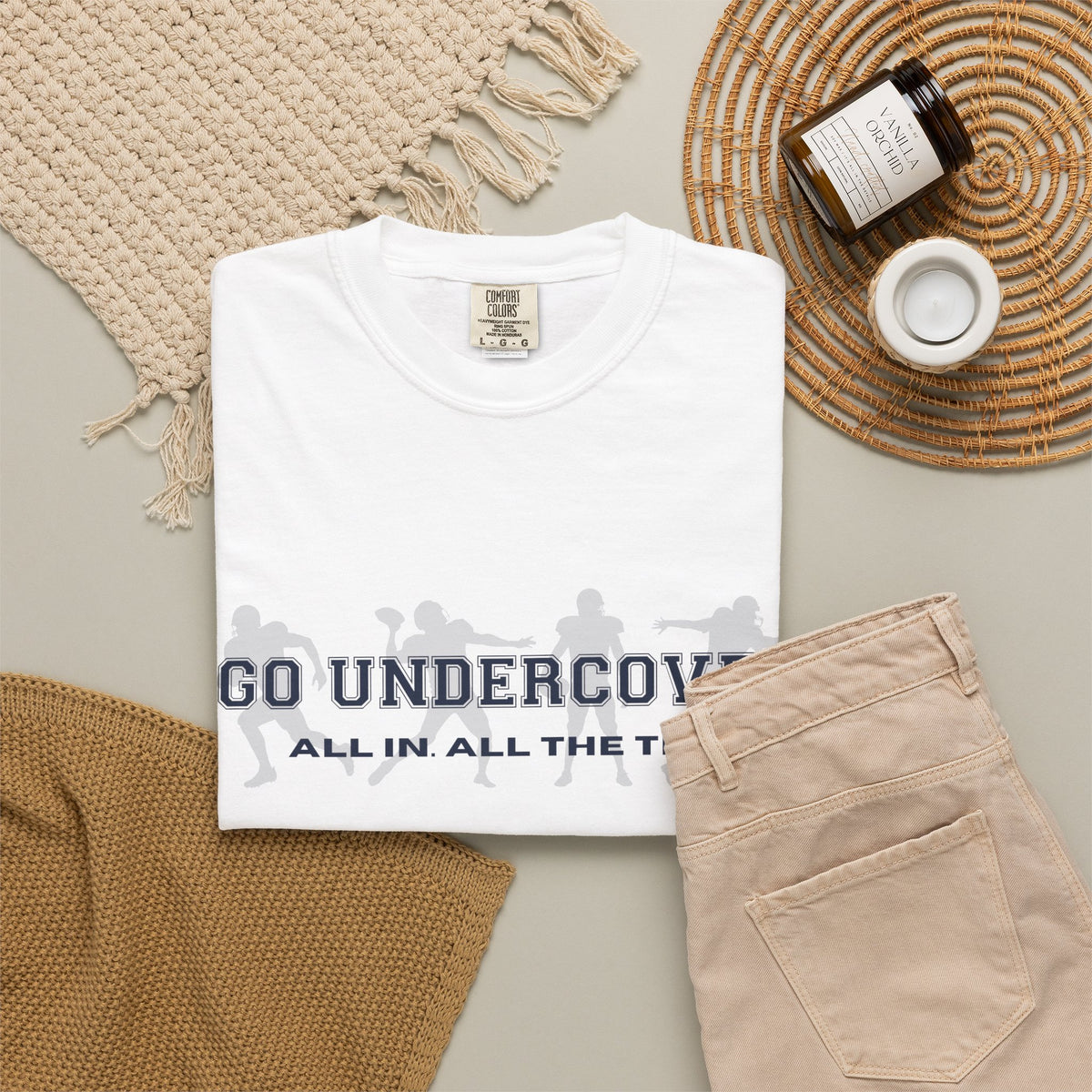 Go Undercover "All In All The Time" Comfort Colors Crew Tshirt