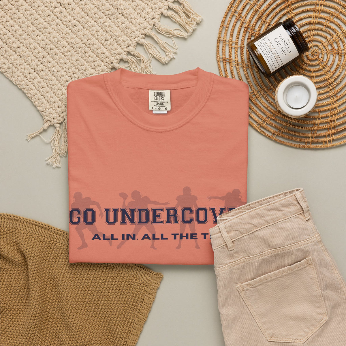 Go Undercover "All In All The Time" Comfort Colors Crew Tshirt