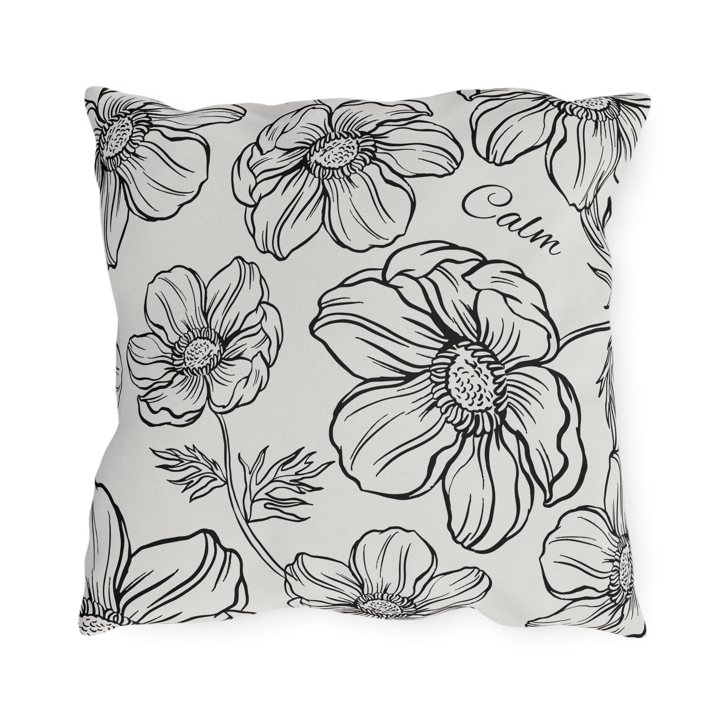 Calm Floral Outdoor Pillows, Collect the set, Outdoor Decor, Garden Cushions, Patio Accessories, Home decor, Water resistant, UV protection