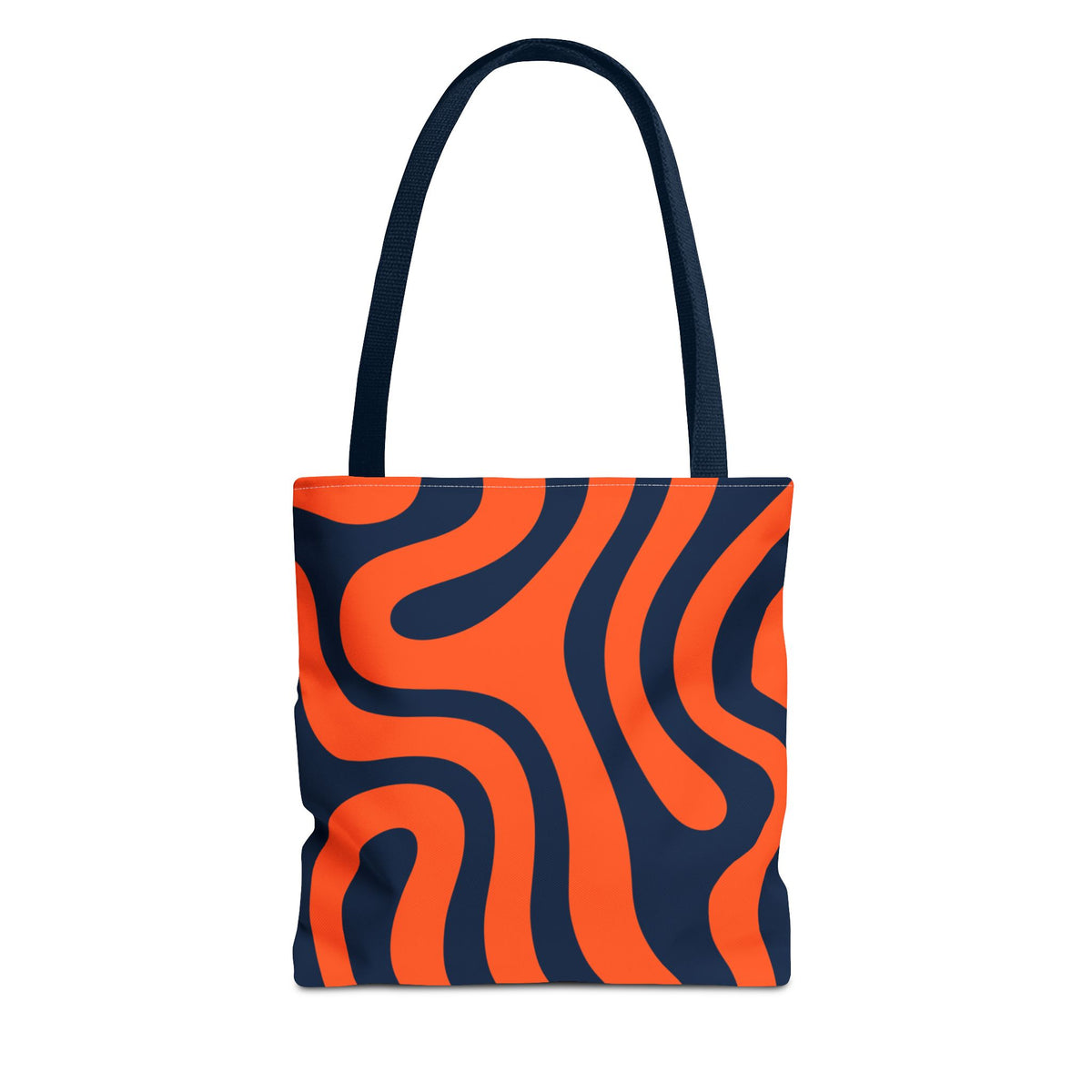 Tiger stripe Orange and Navy Tote Bag