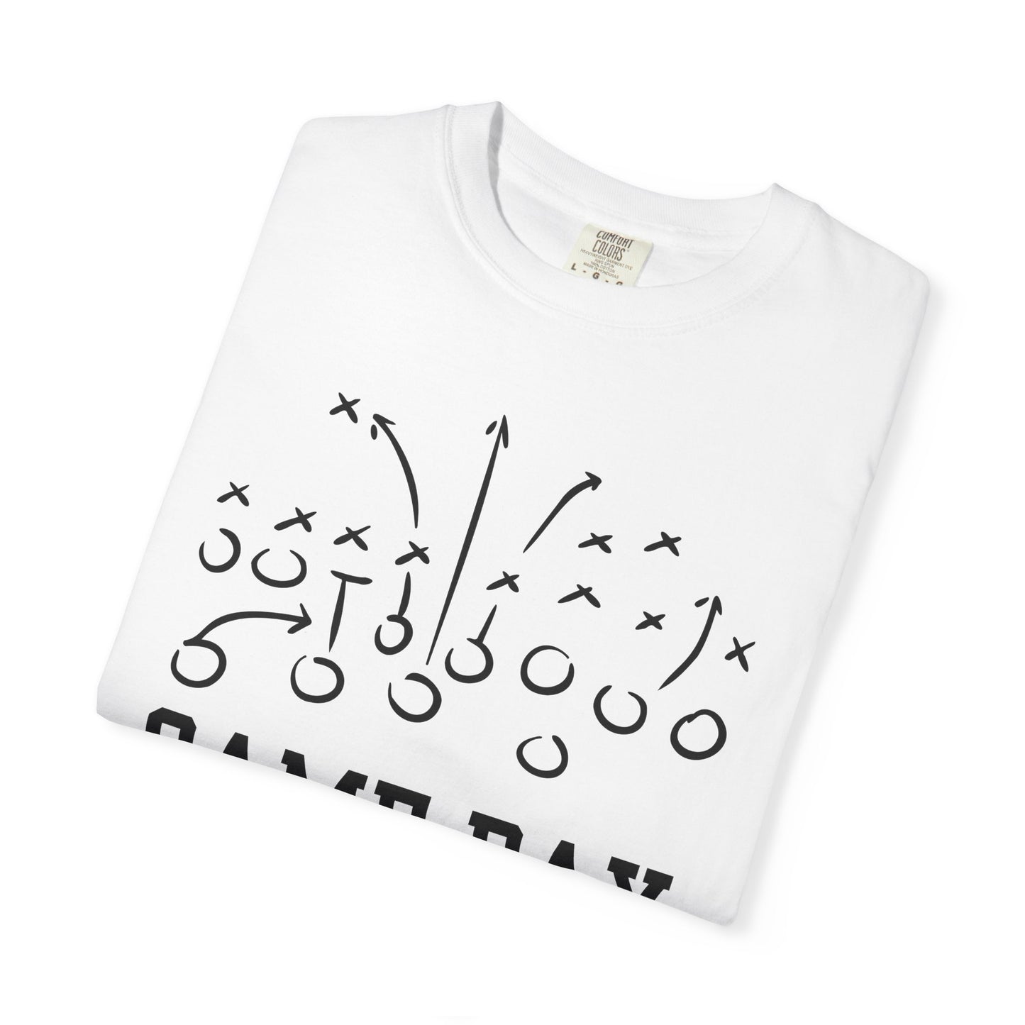 Game Day Football T-Shirt — 'Game Day Plays' Comfort Colors Tee