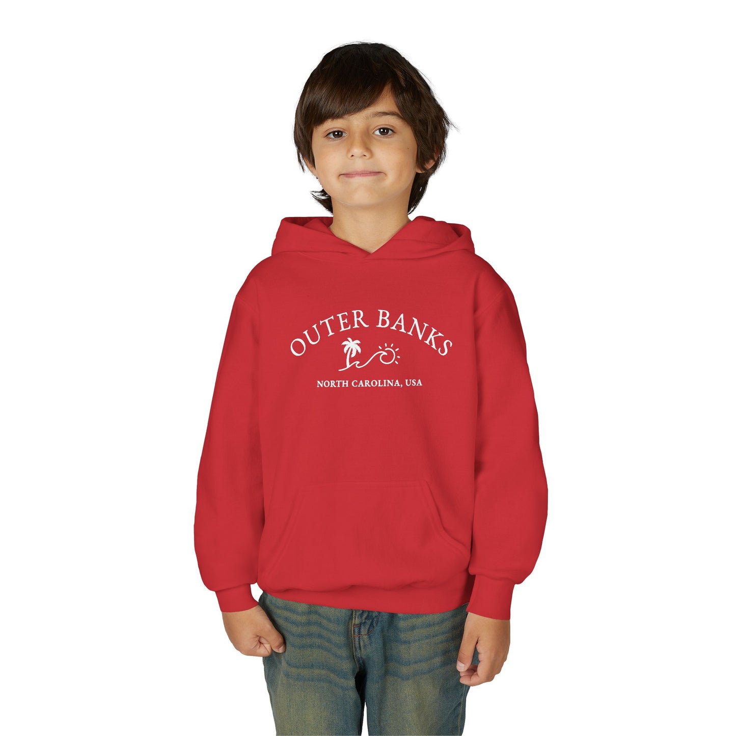Outer Banks Youth Hoodie - Beach & Surf Club Sweatshirt for Kids, Perfect for Summer, Travel, Gifts, Surfing Lovers, Cozy Wear, coastal